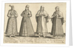 Women's Dress from Constantinople around 1580, istanbul Turkey by Joos de Bosscher