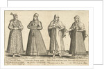 Women's Dress from Constantinople around 1580, istanbul Turkey by Joos de Bosscher