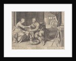 Esau sells his birthright to Jacob William Isaacsz. van Swanenburg by Johannes Janssonius
