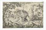 Deer Hunting near a chapel by Jacob Savery I