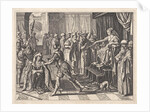 King Ninus sentenced to death by Pieter Serwouters