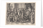 King Ninus sentenced to death by Pieter Serwouters