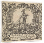 Orpheus playing to the animals by Hendrick L. de Weyck