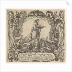 Orpheus playing to the animals by Hendrick L. de Weyck