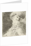 Portrait of an unknown man with fur hat by Simon Klapmuts