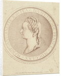 Portrait of Marie Antoinette, Dauphine of France, in bas-relief on the medallion by Gilles Demarteau