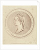 Portrait of Marie Antoinette, Dauphine of France, in bas-relief on the medallion by Gilles Demarteau