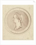Portrait of Marie Antoinette, Dauphine of France, in bas-relief on the medallion by Gilles Demarteau