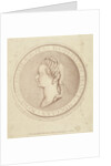 Portrait of Marie Antoinette, Dauphine of France, in bas-relief on the medallion by Gilles Demarteau