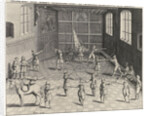 Fencing School of the University of Leiden by Claes Jansz. Visscher II