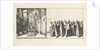The tomb in the church and the head of the funeral procession, 1623 by Hendrick Hondius I
