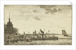 Harbour View of the Old Hooft Rotterdam by Hendrik Kobell