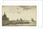 Harbour View of the Old Hooft Rotterdam by Hendrik Kobell