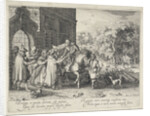 The prodigal son says goodbye to his father by Willem Janszoon Blaeu