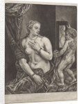 Venus and Cupid with a mirror by Anonymous