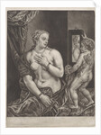 Venus and Cupid with a mirror by Anonymous