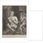 Venus and Cupid with a mirror by Anonymous