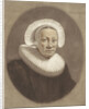 Portrait of an old woman with wide stiff pleated collar and cap diadem by Pieter Louw