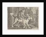 Monkey on the back of a dog by Edward Cooper
