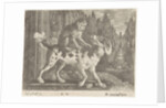 Monkey on the back of a dog by Edward Cooper