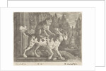 Monkey on the back of a dog by Edward Cooper