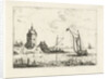 Harbour view with a watchtower by Bonaventura Peeters I
