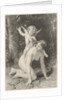 Amor on the back of a young woman by Léon Bazile Perrault
