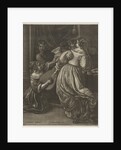 Music making people around a table by Jan van Somer