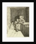 Mother teaching her son by Louis Bernard Coclers