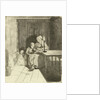 Mother teaching her son by Louis Bernard Coclers
