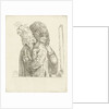 A man and a woman dressing in front of the mirror by Louis Bernard Coclers
