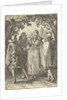 Woman and three men by Claes Jansz. Visscher II