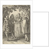 Woman and three men by Claes Jansz. Visscher II