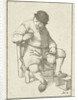 Seated farmer with pitcher by Cornelis Ploos van Amstel