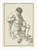 Seated farmer with pitcher by Cornelis Ploos van Amstel