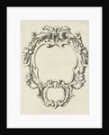 Cartouche with lobe ornament consisting of two compartments by Nicolaes Visscher I