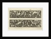 Two friezes, both with raptors by Michiel le Blon