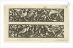 Two friezes, both with raptors by Michiel le Blon