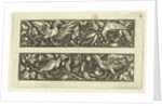 Two friezes, both with raptors by Michiel le Blon