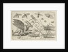 Locusts and fantasy creature with wings by Nicolaes de Bruyn