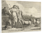 Jacob kisses Rachel at the well by Joannes Meyssens