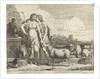 Jacob kisses Rachel at the well by Joannes Meyssens