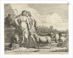 Jacob kisses Rachel at the well by Joannes Meyssens