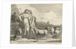 Jacob kisses Rachel at the well by Joannes Meyssens