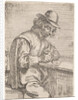 A drawing man wearing a hat by Peter Snijers