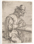 A drawing man wearing a hat by Peter Snijers