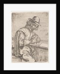 A drawing man wearing a hat by Peter Snijers
