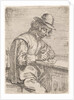 A drawing man wearing a hat by Peter Snijers