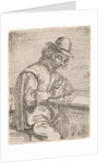 A drawing man wearing a hat by Peter Snijers