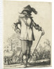 Standing officer with walking stick by Pieter Jansz. Quast